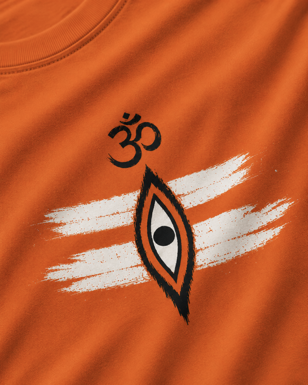 Om Bol Bam Printed T-Shirt for Men – Orange