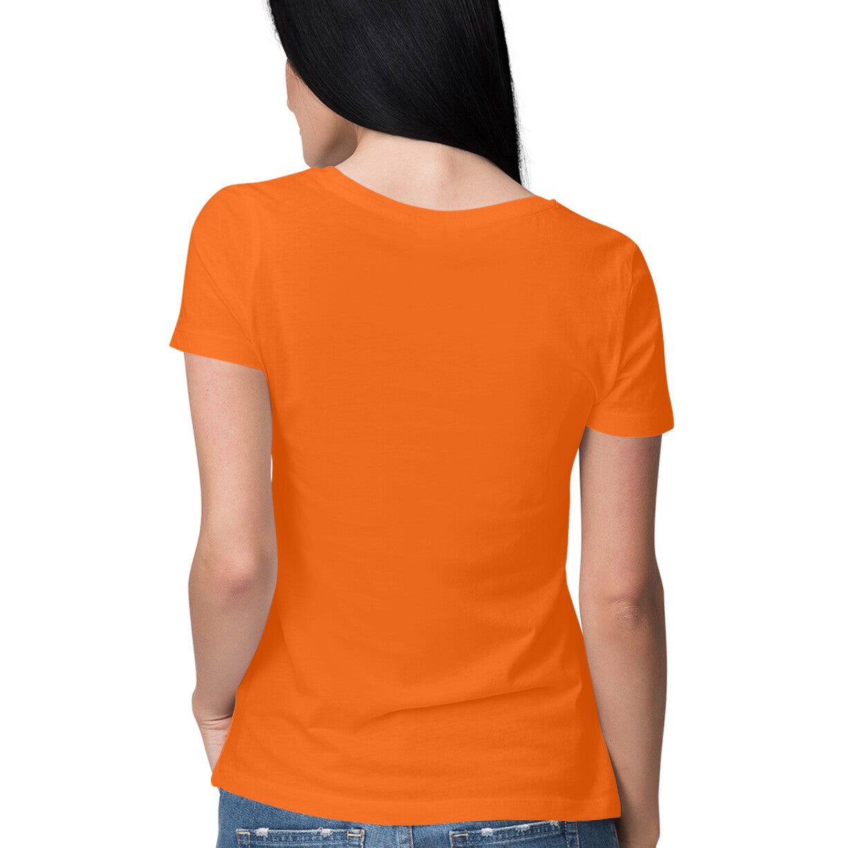 Bol Bam Premium Printed T-Shirt for Women – Orange