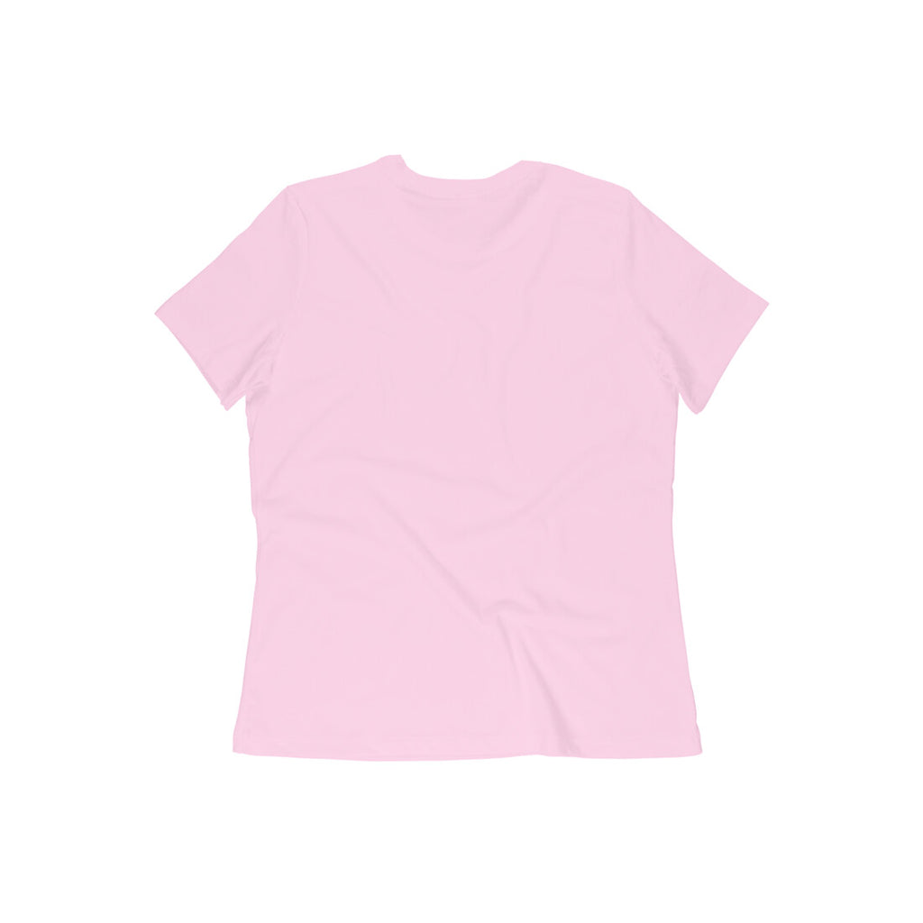 Bol Bam Premium Printed T-Shirt for Women – Light Pink