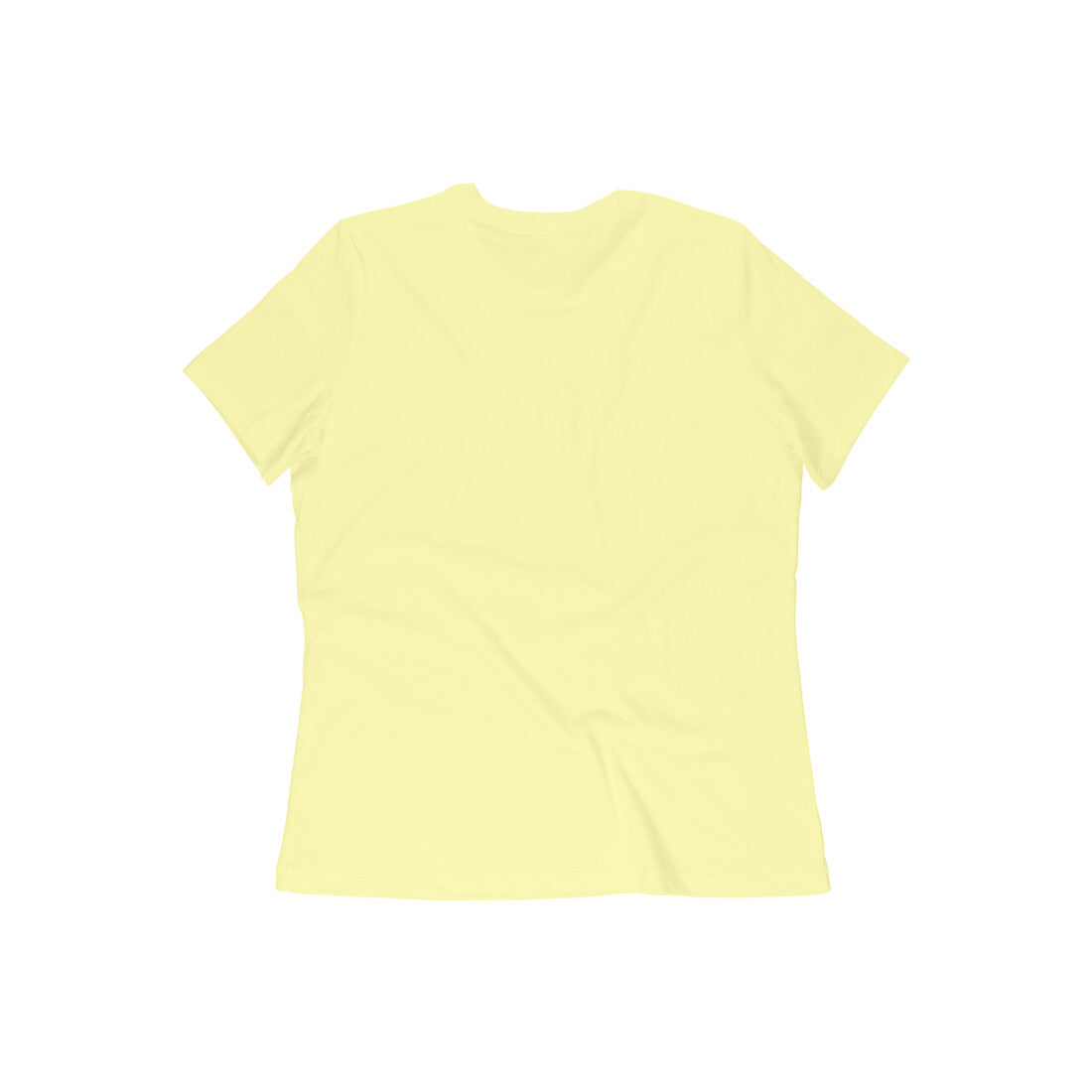 Bol Bam Premium Printed T-Shirt for Women – Light Yellow