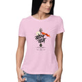 Bol Bam Premium Printed T-Shirt for Women – Light Pink